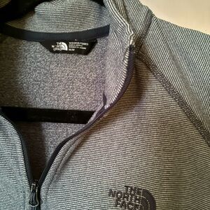 The North Face Womens Striped  Half Zip-Up Pullover